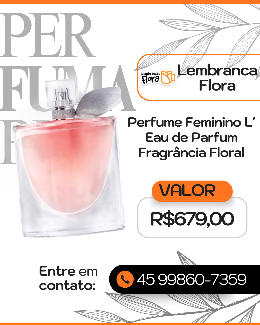 Perfume Feminino Fragrância Floral