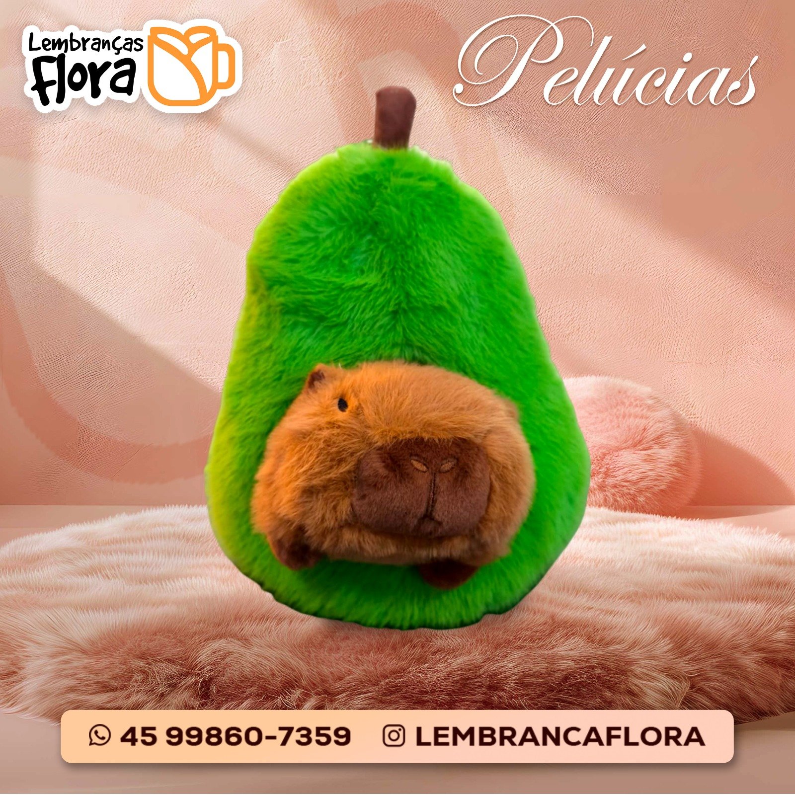 Capivara  dentro de Fruta