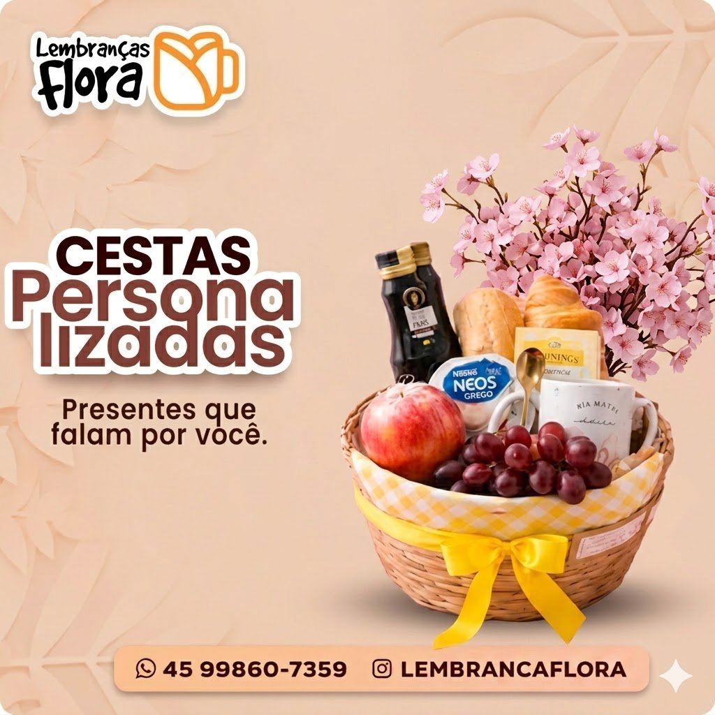 Cesta Média Café Da Manhã